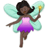 🧚🏿‍♀️ woman fairy: dark skin tone display on Samsung